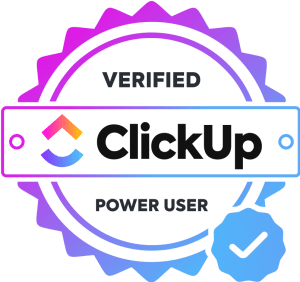 Verified ClickUp Power User Badge