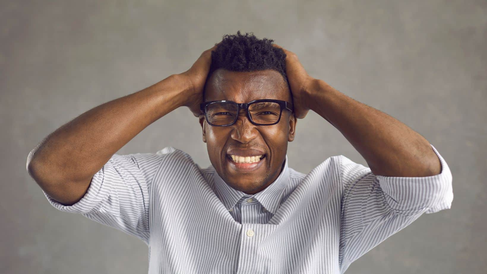 Creative Burnout- stressed man