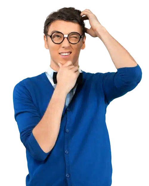A confused man scratches his head. "What on earth is Artist Dynamix doing creating a directory of digital marketing agencies?"