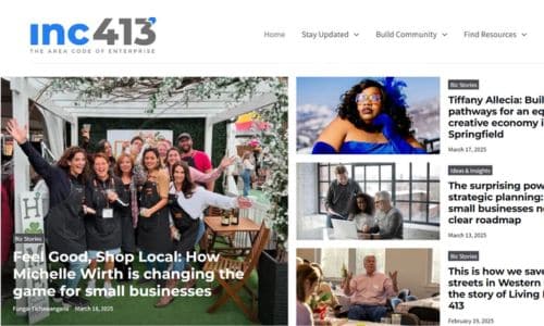Inc413 Home Page Screenshot - March 2025
